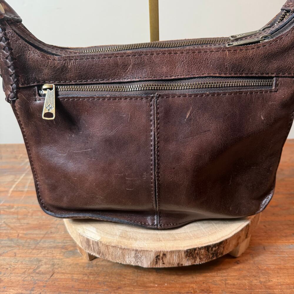 Patricia Nash VINTAGE Camila Leather Crossbody Shoulder-Bag Boho Rustic - Picture 4 of 12
